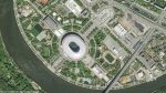 Les stades de la coupe du monde de Foot vus depuis l’espace