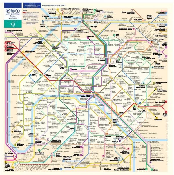 Culture en plan : une carte revisitée du métro parisien fait le buz