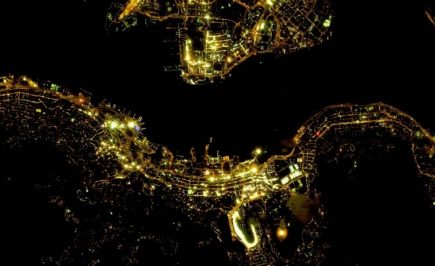 images satellites de nuit